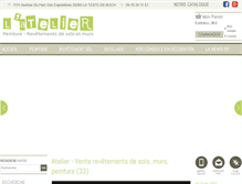 Tablet Screenshot of latelier-boutique.com